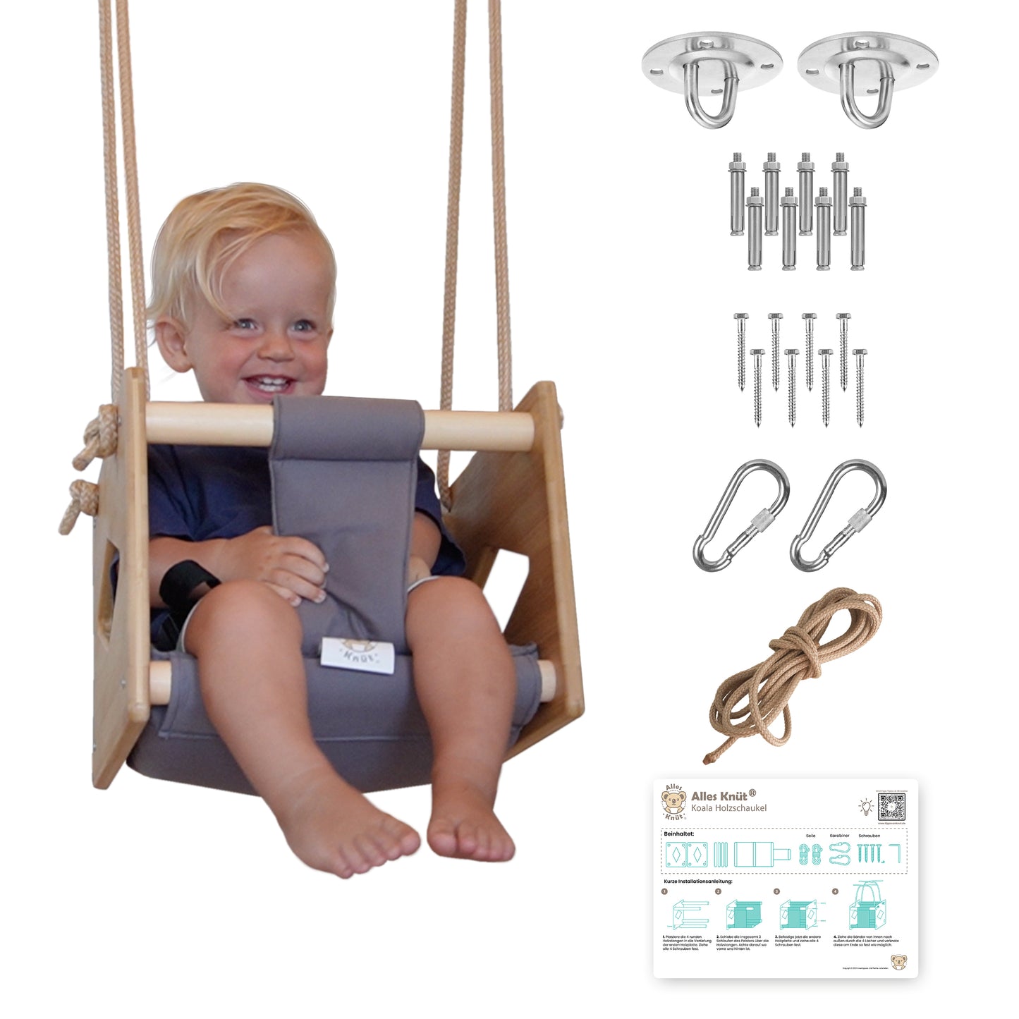 Holz-Babyschaukel
