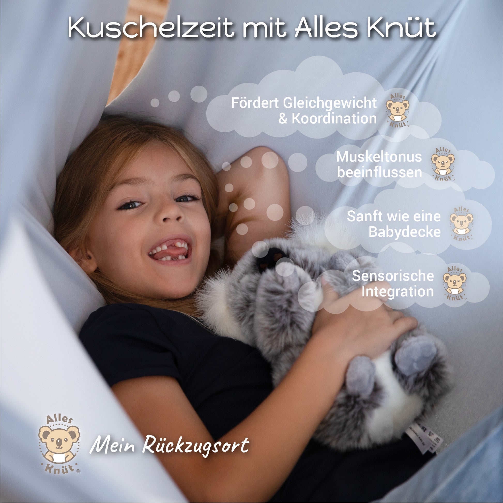 Kinderhängematte zur sensorischen Integration und körperlichen Wahrnehmung.